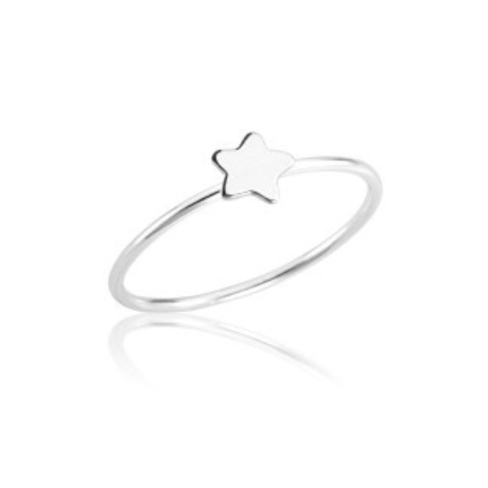 Anel de Prata Falange Mini Estrela