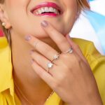 Anel de prata 925 solitário gota zircônia - Imagem 2