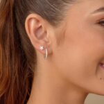 Brinco Prata 925 Argola Cravejada