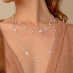 Choker de Prata com Zircônia Pendurada