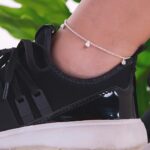 Tornozeleira Pingentes Ponto de Luz