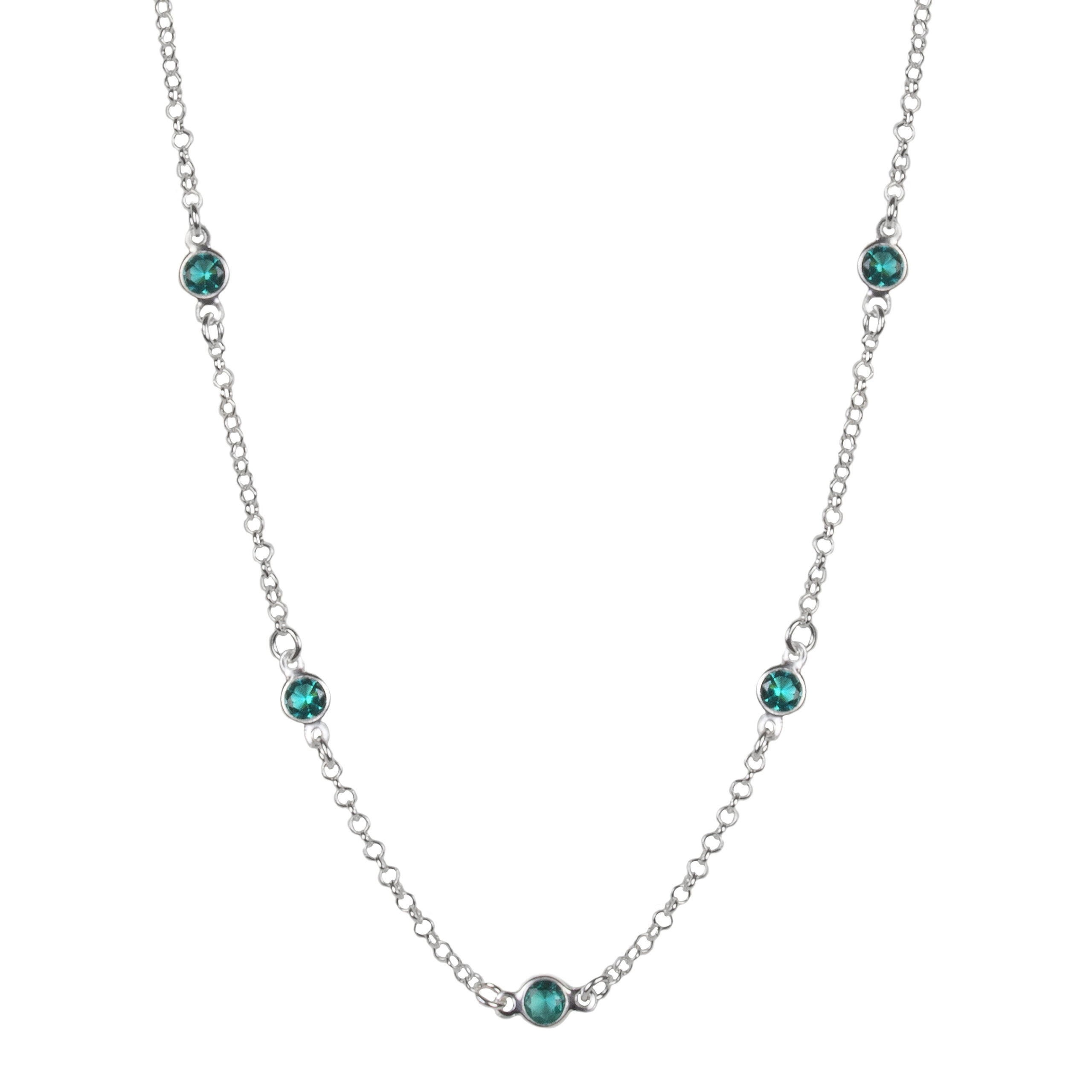 colar-de-prata-925-tiffany-zirconias-turmalina-paraiba-45-cm Colar Tiffany Zircônias Turmalina Paraíba 40 cm