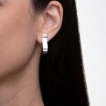 Brinco de Prata Onda Curta