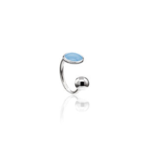 Piercing de Pressão Bolinha Azul