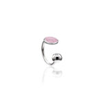 Piercing de Pressão Bolinha Rosa