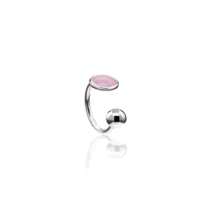 Piercing de Pressão Bolinha Rosa