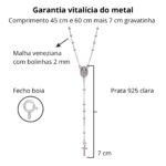 Terço de prata 925 bolinhas pequenas - vários tamanhos - Imagem 3