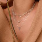 Colar Prata 925 com Triângulo Liso Chapado