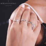 Anel de prata 925 com placa e zircônia coração - Imagem 3