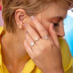 Anel de prata 925 solitário estrela zircônia - Imagem 3