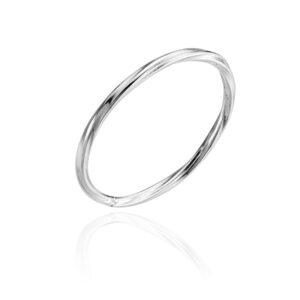 Anel de Prata 925 Aro Torcido