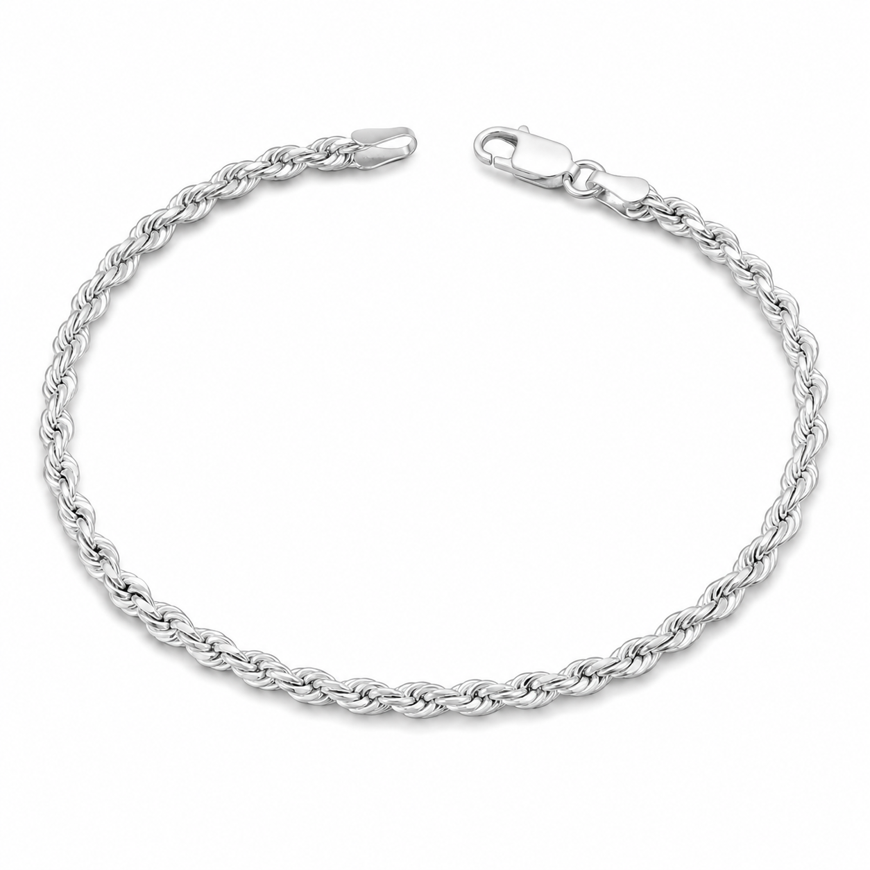 2611-Pulseira-prata-925-cordão-baiano Pulseira de prata 925 cordão baiano - Imagem 1