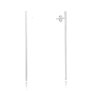 Brinco de prata 925 palito grande