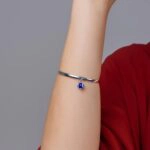 Bracelete Prata 925 Oval Fio Meia Cana