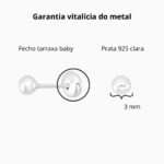 Brinco De Prata 925 Baby Bolinha 3 Mm - Imagem 3