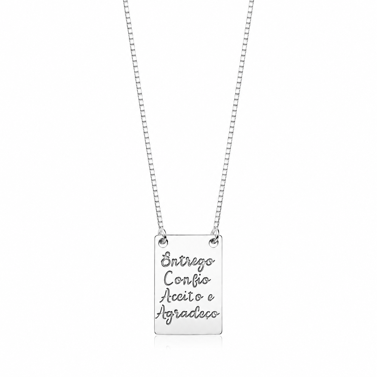 7328-Colar-prata-925-placa-mantra-50cm Colar de prata 925 placa mantra 50 cm - Imagem 1