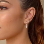 Brinco de Argola com Pingente Peninha