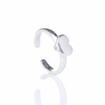 Anel de Falange Coração em Prata