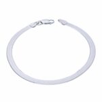 Pulseira de prata 925 fita laminada