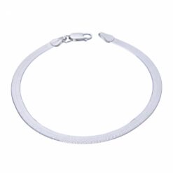 Pulseira de prata 925 fita laminada