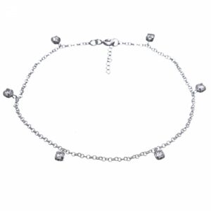 Tornozeleira Pingentes Ponto de Luz