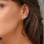 Brinco de prata 925 quadrado vazado P 6 mm - Imagem 2