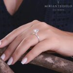 Anel de prata 925 solitário tradicional zircônia - Imagem 2