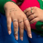 Anel de Prata Aro Duplo Love Colorido