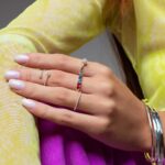 Anel de prata 925 chuveirinho com zircônias - Imagem 3