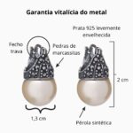 Brinco de Prata Lady Day com Pérola