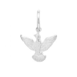 Pingente De Prata 925 Mini Espirito Santo