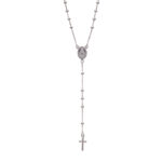 Terço de prata 925 bolinhas pequenas - vários tamanhos