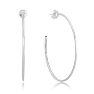 Argola Grande Prata 925