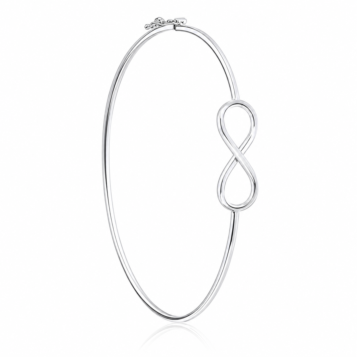 8298-Bracelete-prata-925-oval-liso-infinito-fecho-trava Bracelete de prata 925 oval liso infinito com fecho trava - Imagem 1