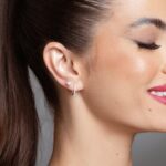 Brinco de prata 925 J cravejado com zircônia gota 1,4 cm - Imagem 3