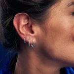 Trio de Argolas Oval em Prata