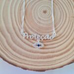 Colar de prata 925 proteção com olho grego 45 cm - Imagem 3