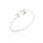 Anel de Prata Ajustável Zircônias