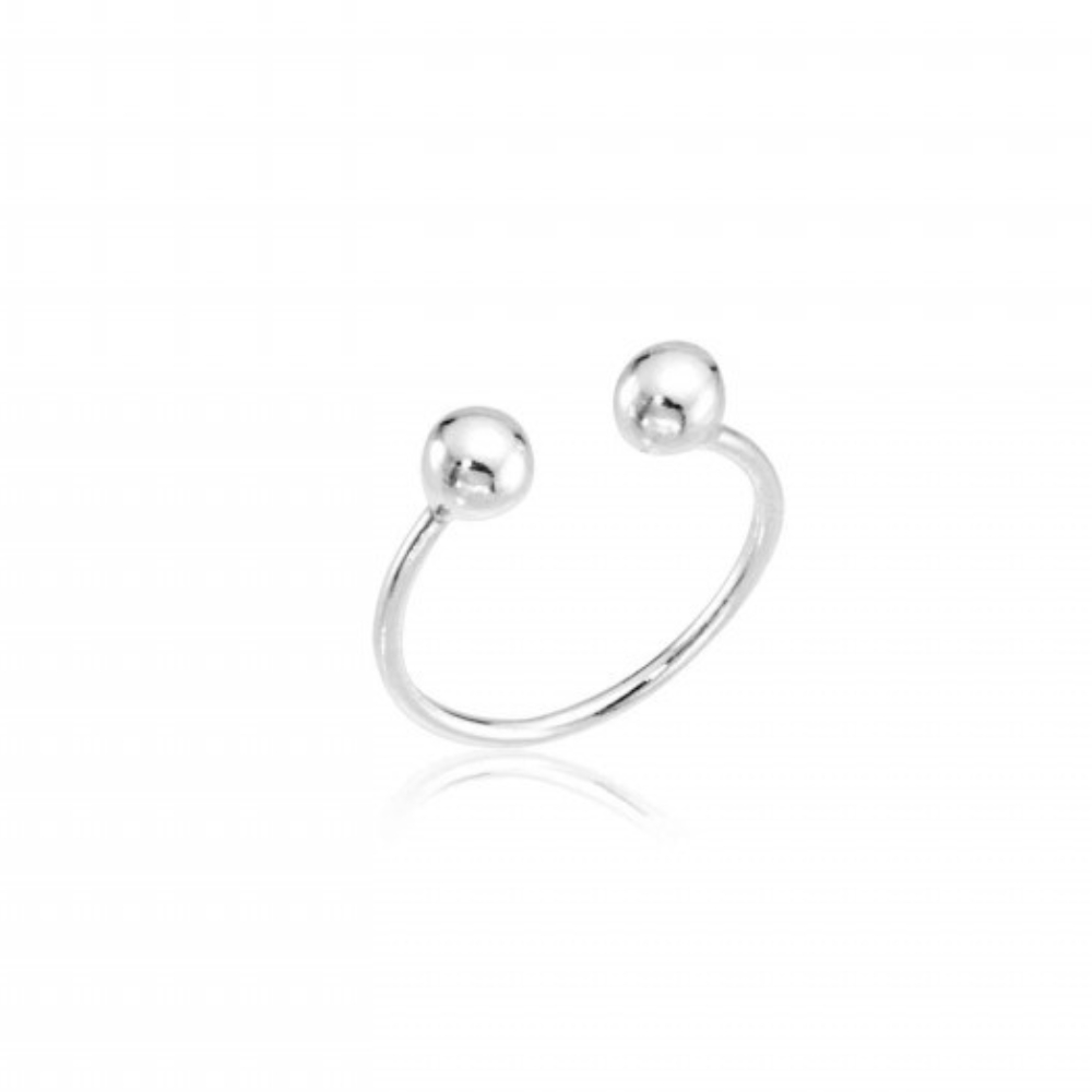 Anel de Falange Ajustável Duas Bolinhas