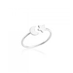 Anel de Falange Estrela e Lua