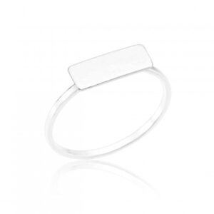 Anel de Prata Plaquinha