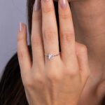 Anel de Prata Zircônia Cristal Oval