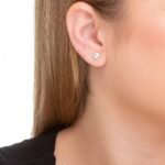 Brinco de Prata Círculo Abaulado