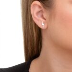 Brinco de Prata Raio