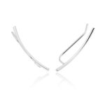 Brinco de Prata Ear Cuff Fio Liso