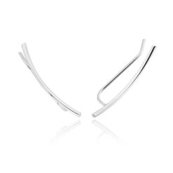 Brinco de Prata Ear Cuff Fio Liso