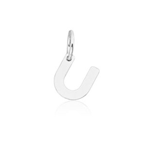 Pingente de Prata Letra U