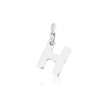 Pingente de Prata Letra H