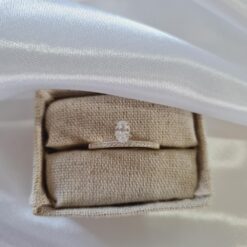 Anel de prata 925 aro cravejado com zircônia oval branca