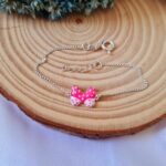 Conjunto de prata infantil laço pink - Imagem 4